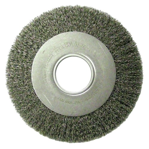 Grinding Sanding Polishing Accessories | Weiler 06110 8 in. Diameter 2 in. Arbor Medium Face Steel Crimped Wire Wheel image number 0