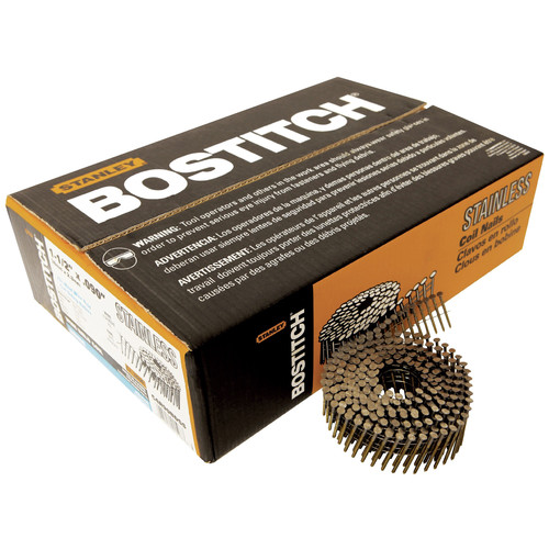 Bostitch C4r90bdss 1 1 2 In 15 Degree Stainless Steel Coil Siding Nails 3 600 Pack Cpo Outlets