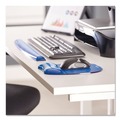Office Jansan | Fellowes Mfg Co. 91137 Gel Crystals 18.5 in. x 2.25 in. Keyboard Wrist Rest - Blue image number 5