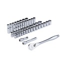 Socket Sets | Milwaukee 48-22-9010 47-Piece 1/2 in. Drive Metric and SAE Ratchet and Socket Set with FOUR FLAT Sides image number 4