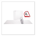 Office Jansan | Universal UNV20994 4 in. Capacity 11 in. x 8.5 in. 3-Slant-Ring View Binder - White image number 7