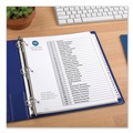 Office Jansan | Avery 11128 Ready Index 11 in. x 8.5 in. 31-Tab Customizable TOC 1 to 31 Tab Dividers - Black/White (1-Set) image number 2