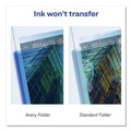 Office Jansan | Avery 47811 20-Sheet Capacity 11 in. x 8.5 in. Plastic Two-Pocket Folder - Translucent Blue image number 5