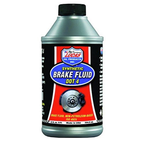 Maintenance Fluids | Lucas Oil 10827 12-Piece/Case 12 oz. Bottle DOT 4 Synthetic Brake Fluid image number 0
