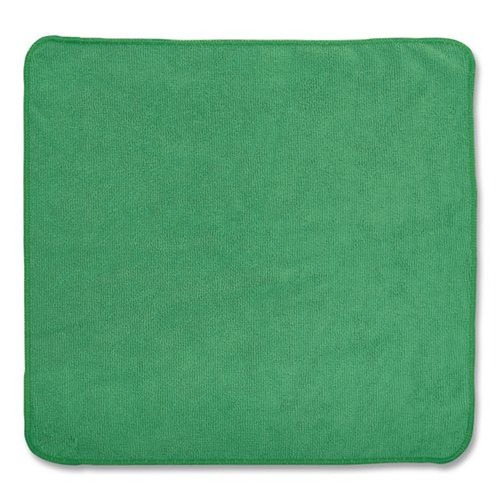 Cleaning Cloths | Rubbermaid Commercial 1820578 12 in. x 12 in. Microfiber Cleaning Cloths - Green (24/Pack) image number 0