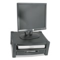  | Kantek MS480 17 in. x 13.25 in. 3-1/2 in. to 7 in. Supports 50 lbs. Two-Level Monitor Stand - Black image number 1