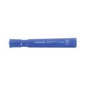 Permanent Markers | Universal UNV07053 Broad Chisel Tip Permanent Marker - Blue (1 Dozen) image number 2