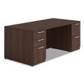 Office Desks & Workstations | Alera AE1NZK-UF3672FF HRG 72 in. x 36 in. x 29 in. Seville Series Double Pedestal Desk - Mahogany image number 0