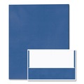 File Folders | Roaring Spring 50116 Accommodates (50) 11 in. x 8.5 in. Sheets Pocket Folder - Dark Blue (250/Carton) image number 5