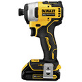 Impact Drivers | Dewalt DCF809C2 ATOMIC 20V MAX Brushless Lithium-Ion 1/4 in. Cordless Impact Driver Kit with (2) 1.5 Ah Batteries image number 2