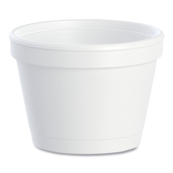Dart 4 oz. Foam Bowl Containers - White (1000/Carton)