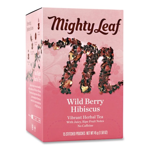 Office Jansan | Mighty Leaf Tea 510144 Whole Leaf Tea Pouches - Wild Berry Hibiscus (15/Box) image number 0