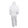 Bib Overalls | Ansell 49116 A20 Breathable Particle Protection Coveralls with Zip Closure - Triple Extra Large, White (20/Carton) image number 2