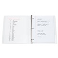 Office Jansan | Avery 68052 11 in. x 8.5 in. 3 Rings 0.5 in. Capacity Framed View Heavy-Duty Binders - White image number 4