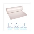 Just Launched | Boardwalk V6638HNKR01 33 in. x 38 in. 33 gal. 14 microns High-Density Can Liners - Natural (250/Carton) image number 4