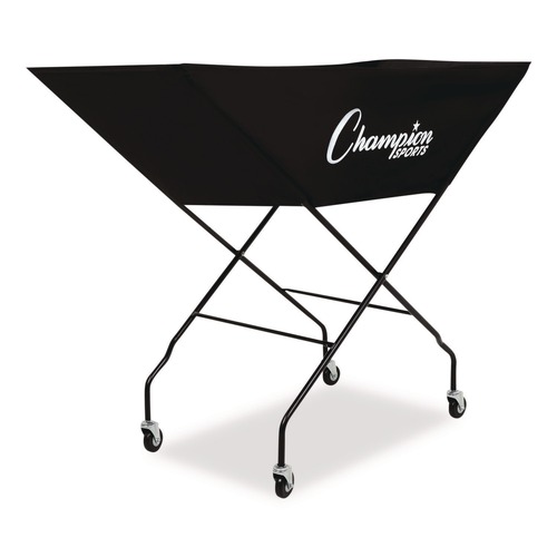 Utility Carts | Champion Sports VCPRO 23 in. x 55 in. x 41 in. Pro Collapsible Volleyball Cart - Black image number 0
