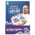Cleaning & Janitorial Supplies | Mr. Clean 80768099 4.6 in. x 2.3 in. 0.7 in. Thick Ultra Foamy Magic Eraser - White (20/Carton) image number 1