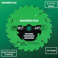 Clearance Center | Metabo HPT 115756M 6-1/2 in. 24-Tooth Industrial PTFE Circular Saw Framing Blade image number 3