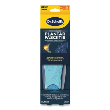 Dr. Scholl's Plantar Fasciitis All Day Pain Relief Orthotics for Women - Women Size 6 to 10, Blue (1-Pair)