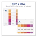 Office Jansan | Avery 11131 Ready Index 11 in. x 8.5 in. 5-Tab 1 to 5 Customizable TOC Multicolor Tab Dividers - White/Traditional Color Tabs (1-Set) image number 2