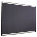  | Quartet MB547A Prestige Plus Aluminum Frame 72 in. x 48 in. Magnetic Fabric Bulletin Board - Gray/Silver image number 2