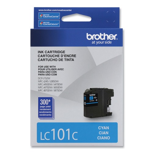 Bulk Savings Pricing 2 | Brother LC101C 300 Page-Yield Innobella Ink - Cyan image number 0