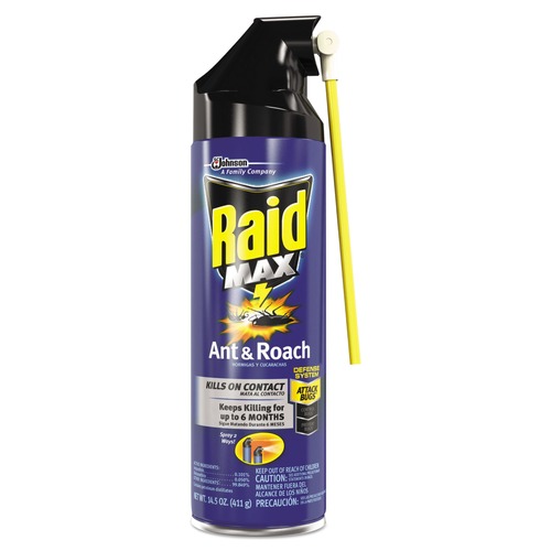 Cleaning & Janitorial Supplies | Raid 345742 14.5 oz. Aerosol Spray Ant and Roach Killer - Unscented (6/Carton) image number 0