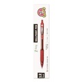 Pens | Zebra ZEB22230 Z-Grip Ballpoint Pen, Retractable, Medium 1 mm, Red Ink, Red/Clear Barrel, Dozen image number 5