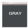 Office Jansan | Ampad 20-813 Gold Fibre 8.5 in. x 11.75 in. Wirebound Project Notes Pad - Gray/Gold Cover/White Pad (70 Sheets/Pad) image number 5