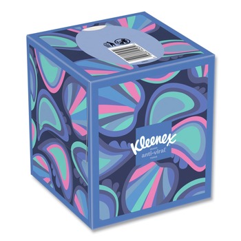 Kleenex Anti-Viral 3-Ply Facial Tissue - White (27/Carton)