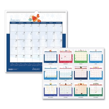 House of Doolittle 12 in. x 12 in. 12-Month (Jan-Dec 2026) Recycled Seasonal Wall Calendar