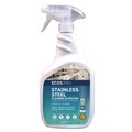 Office Jansan | ECOS PRO PL93306CT 32 oz Stainless Steel Cleaner and Polish Spray Bottle - Free and Clear Scent (6/Carton) image number 1
