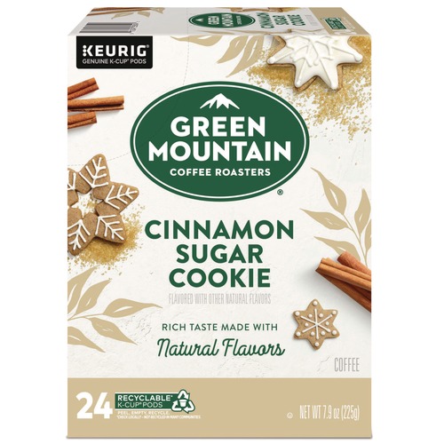 Food Service | Green Mountain Coffee 5000369066 Coffee K-Cups - Cinnamon Sugar Cookie (24/Box) image number 0
