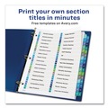Office Jansan | Avery 11322 11 in. x 8.5 in. 32-Tab 1 to 32 Customizable TOC Ready Index Double Column Multicolor Tab Dividers - White (1-Set) image number 1