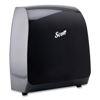 Scott 34346 Pro Mod 12.66 in. x 9.18 in. x 16.44 in. Manual Hard Roll Towel Dispenser - Smoke (1/Carton)