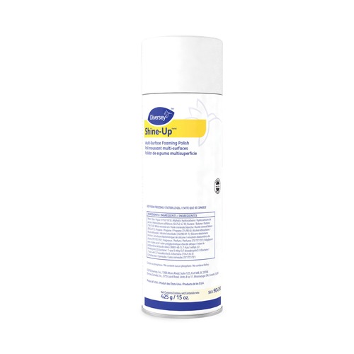 Office Jansan | Diversey Care 904390 15 oz. Aerosol Spray Shine-UpTM/MC Multi-Surface Foaming Polish - Lemon Scent (12/Carton) image number 0