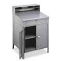  | Tennsco SR-58 34.5 in. x 29 in. x 53 in. Steel Cabinet Shop Desk - Medium Gray image number 0