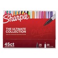  | Sharpie 2011580 Assorted Tip Sizes/Types Permanent Markers Ultimate Collection - Assorted Colors (45/Pack) image number 0