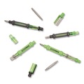 Screwdrivers | GreatNeck 22537 5.38 in. Long Phillips/Slotted Bits Metric Sockets 6-Way Pen-Style Screw/Nut Driver - Black/Green, Green/Clear (4/Pack) image number 8