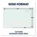 Office & Office Supplies | Quartet G7442E Element Aluminum Frame 74 in. x 42 in. Glass Dry-Erase Board - White/Silver image number 1