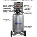 Portable Air Compressors | California Air Tools CAT-20020CR 2 HP 20 Gallon Oil-Free Vertical Air Compressor image number 7