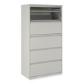  | Alera 25498 36 in. x 18.63 in. x 67.63 in. 5 Legal/Letter/A4/A5 Size Lateral File Drawers - Light Gray image number 1