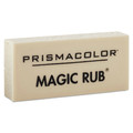  | Prismacolor 73201 Magic Rub Eraser, For Pencil/ink Marks, Rectangular Block, Medium, Off White, Dozen image number 1