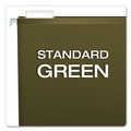File Folders | Pendaflex 04152X1 1 in. Extra Capacity 1/5-Cut Tabs Reinforced Hanging Letter File Folders with Box Bottom - Green (25/Box) image number 3