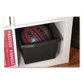 Boxes & Bins | Storex 61427U06C Storage Bin with Lid, 4 gal, 11.25-in x 11.25-in x 7.87-in, Black, 6/Pack image number 2