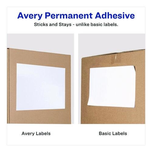 Avery 95930 5.5 in. x 8.5 in. Shipping Labels Bulk Packs for Inkjet/Laser  Printers - White (2-Piece/Sheet 250 Sheets/Box)