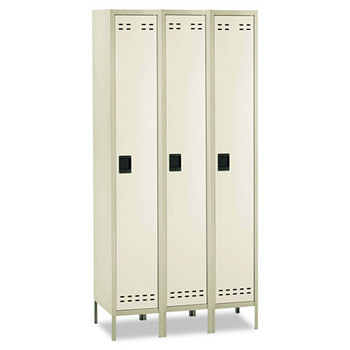 Safco 1-Tier 3-Column 36 in. x 18 in. x 78 in. Locker - 2-Tone Tan
