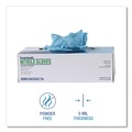 Disposable Gloves | Boardwalk 382XSCTA 9.5 in. 5 mil Disposable Examination Nitrile Gloves - X-Small/Blue (1000/Carton) image number 5