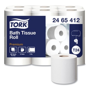 Tork Premium 2-Ply Septic Safe Poly-Pack Bath Tissue - White (48/Carton)