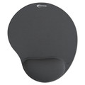 Innovera IVR50449 10-3/8 in. x 8-7/8 in. Nonskid Base Mouse Pad with Gel Wrist Pad - Gray image number 0